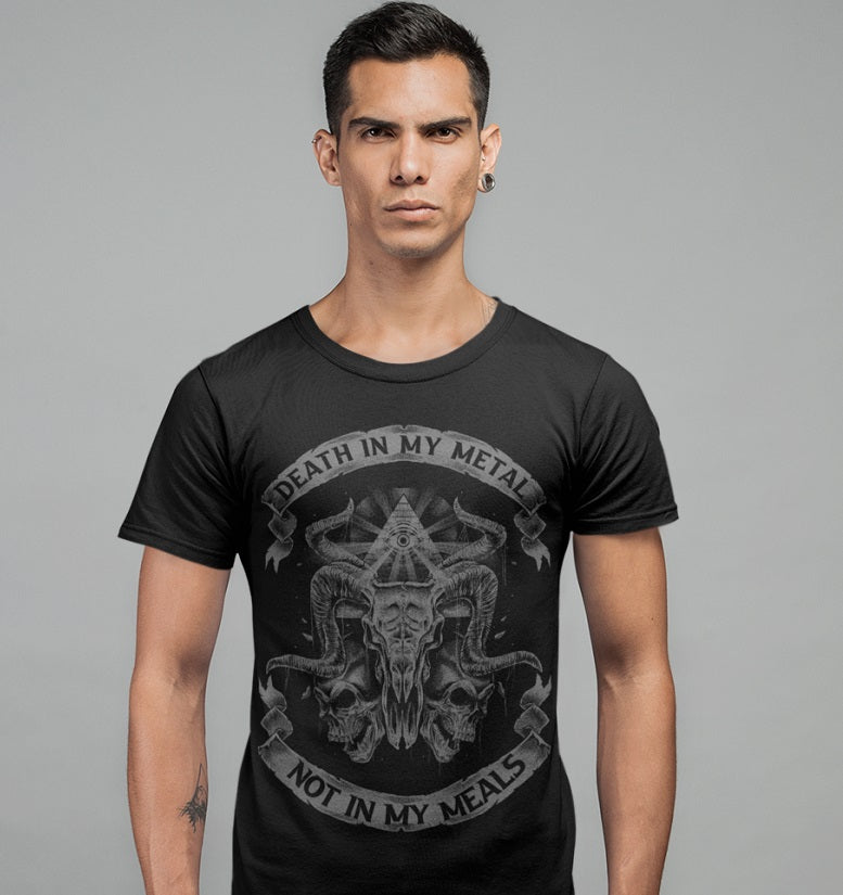 Death In My Metal Not In My Meals - Short-Sleeve Unisex T-Shirt